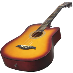 Guitarra Acustica Eagle 38 Con Corte Funda Acolchada Pua en internet