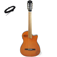 Imagen de Guitarra Electro Criolla Clasica Tipo Godin Media Caja Cable