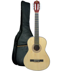 Imagen de Guitarra Electro Criolla Clasica Eagle 39 Funda Afinador Pua
