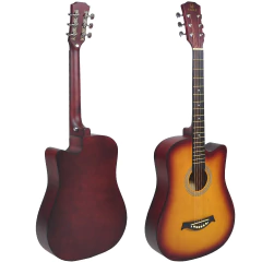 Guitarra Acustica Eagle 38 Con Corte Funda Acolchada Pua en internet