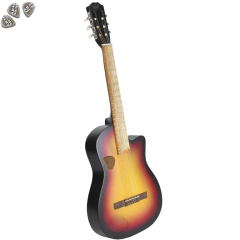 Guitarra Electro Criolla Clásica Media Caja Corte Diestra Cd - Garage Music