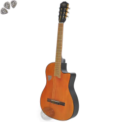 Guitarra Electro Criolla Clásica Media Caja Corte Diestra Cd - tienda online
