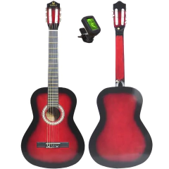 Guitarra Electro Criolla Clasica Eagle 39 Funda Afinador Pua - tienda online
