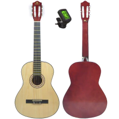 Guitarra Electro Criolla Clasica Eagle 39 Funda Afinador Pua en internet