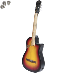 Guitarra Electro Criolla Clásica Media Caja Corte Diestra Cd