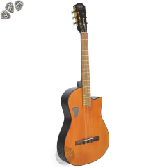 Guitarra Electro Criolla Clásica Media Caja Corte Diestra Cd