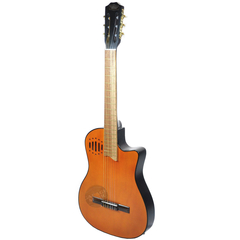 Guitarra Electro Criolla Clasica Tipo Godin Funda Ecualizador Pua - Garage Music