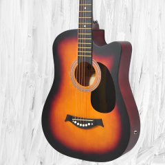 Guitarra Electro Acustica Eagle 38 Corte Pick Ampli 15w + soporte de piso - Garage Music