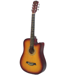 Guitarra Acustica Eagle 38 Con Corte Funda Acolchada Pua
