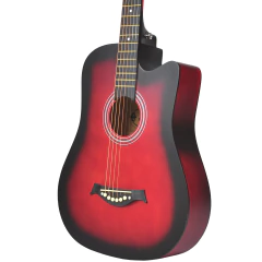 Guitarra Acustica Eagle 38 Con Corte Funda Acolchada Pua - tienda online