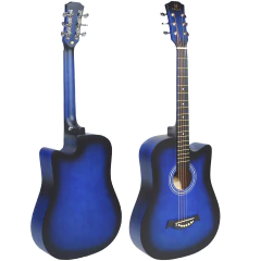 Guitarra Acustica Eagle 38 Con Corte Funda Acolchada Pua