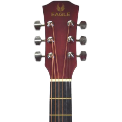 Guitarra Acustica Eagle 38 Con Corte Funda Acolchada Pua