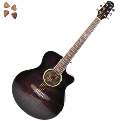 Guitarra Acustica Parquer Gac109mcbl Funda Garantia Pua Cd