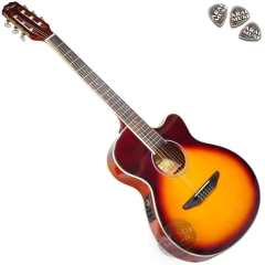 Guitarra Electro Criolla Acústica Media Caja Amplificador Cd - comprar online