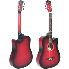 Guitarra Acustica Eagle 38 Con Corte Funda Acolchada Pua - Garage Music