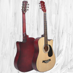 Guitarra Acustica Eagle 38 Con Corte Pickguard Funda Pua - Garage Music