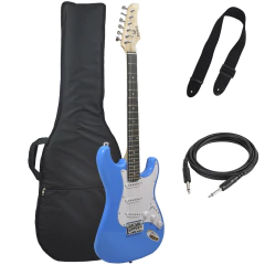 Guitarra Electrica Stratocaster Eagle Funda Ac Cable Correa - tienda online