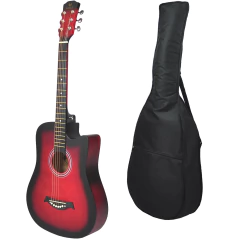 Guitarra Acustica Eagle 38 Con Corte Funda Acolchada Pua - comprar online