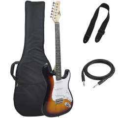 Guitarra Electrica Stratocaster Eagle Funda Ac Cable Correa - Garage Music