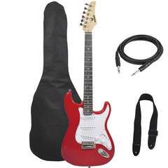 Guitarra Electrica Stratocaster Eagle Funda correa cable garantia Pua - tienda online