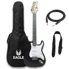 Guitarra Electrica Stratocaster Eagle Funda correa cable garantia Pua - comprar online