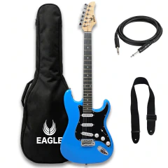 Guitarra Electrica Stratocaster Eagle Funda correa cable garantia Pua - Garage Music