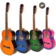 Guitarra Electro Criolla Clasica Mediana 3/4 Funda Acolchada