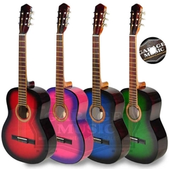 Guitarra Electro Criolla Clasica Mediana 3/4 Funda Acolchada - comprar online