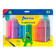 PLUMONES NORMA 24 PIEZAS
