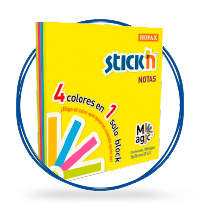 MEMO TIP MAE 3X3 4 COLORES 100 HOJAS