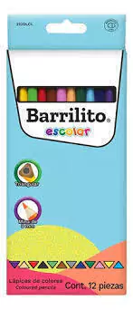 COLORES TRIANGULARES BARRILITO 12 PIEZAS