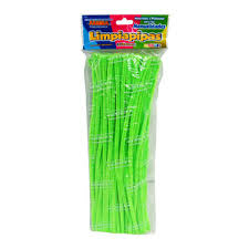LIMPIA PIPA PASCUA 100 PIEZAS VERDE LIMON