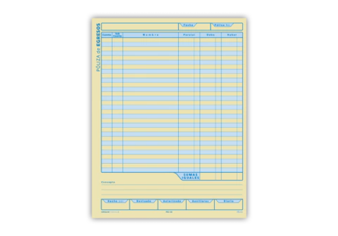 POLIZA EGRESOS DIPAO TC 50H