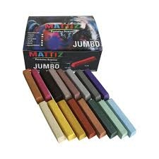 GIS PASTEL MATTIZ JUMBO 16 PIEZAS MATTI