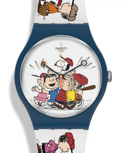 Reloj Swatch Unisex Snoopy Peanuts First Base So29z107 en internet