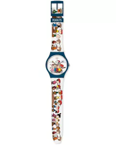 Reloj Swatch Unisex Snoopy Peanuts First Base So29z107 - tienda online