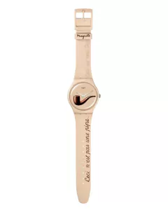 Reloj Swatch Unisex SWATCH ART JOURNEY 2023 LA TRAHISON DES IMAGES BY RENE MAGRITTE SO29Z124 - Joyel