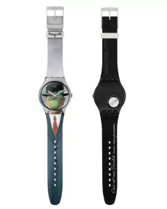 Reloj Swatch Unisex Art Journey 2023 Le Fils De L'homme By Rene Magritte SUOZ350 - Joyel