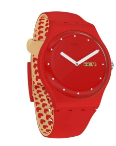 Imagen de Reloj Swatch Unisex Valentine's Day Suoz718 P(e/a)nse-moi