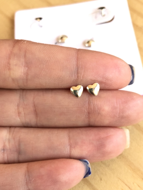 Brinco Heart Baby Prata