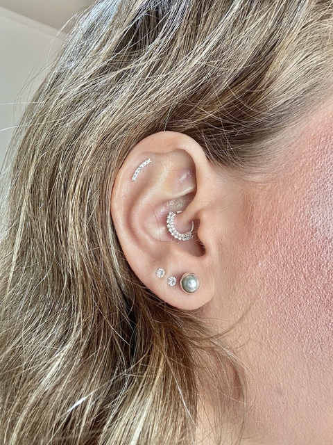 Brinco de Prata de Bola