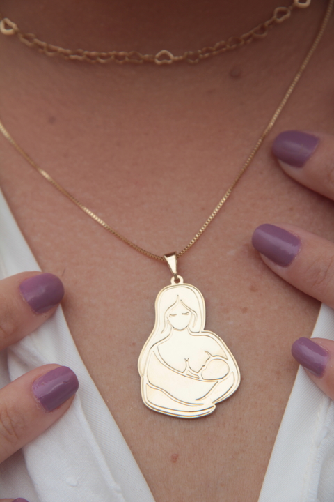 Colar Mamãe e Bebê - Amamentação