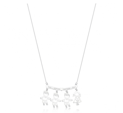 COLAR PERSONALIZADO CANGA (1) 4 FILHOS (AS)