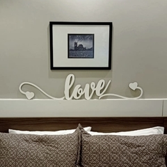 LETREIRO LOVE EM MDF - DECORAÇÃO CABECEIRA DE CAMA - MODELO 1 na internet