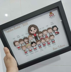 Quadro Professores - De 16 a 20 alunos (Moldura Retangular) na internet