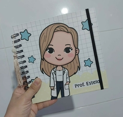 Caderno Avatar Personalizado - Professor Amarelo
