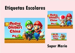 Etiquetas Escolares - Super Mario - comprar online