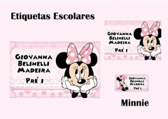 Etiquetas Escolares - Minnie