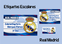 Etiquetas Escolares - Real Madrid