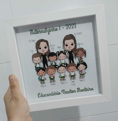 Quadro Professores - De 2 a 8 alunos (Moldura Quadrada) - comprar online